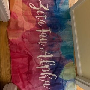 Colorful Zeta Tau Alpha Tapestry/Flag